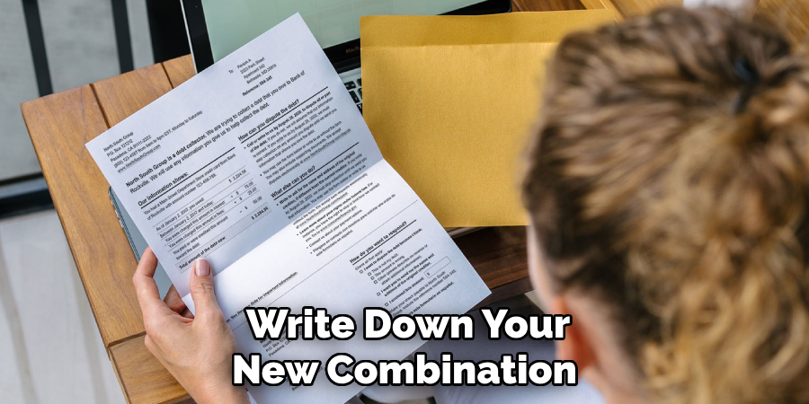 Write Down Your New Combination