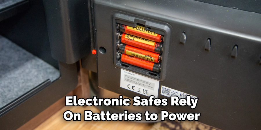 Electronic Safes Rely
On Batteries to Power