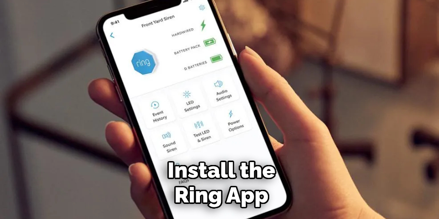 Install the
Ring App