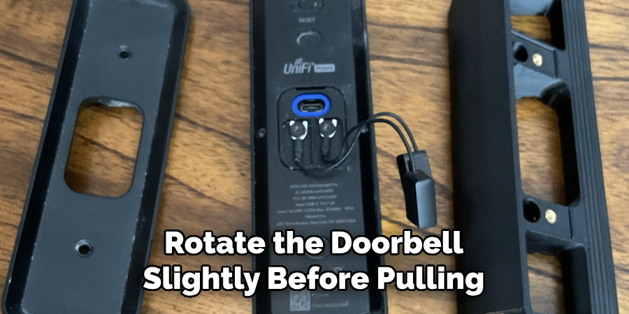 Rotate the Doorbell Slightly Before Pulling