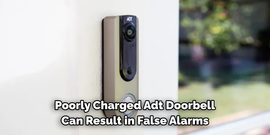 Poorly Charged Adt Doorbell Can Result in False Alarms