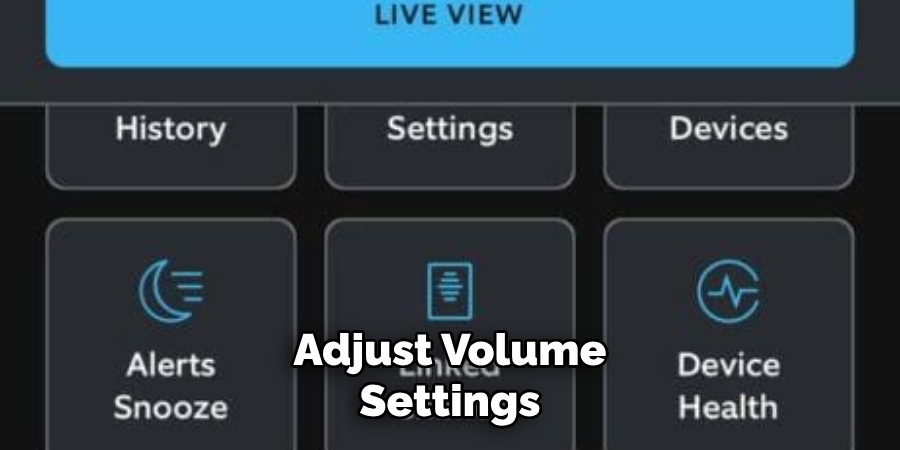 Adjust Volume Settings