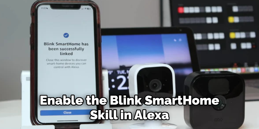 Enable the Blink SmartHome Skill in Alexa