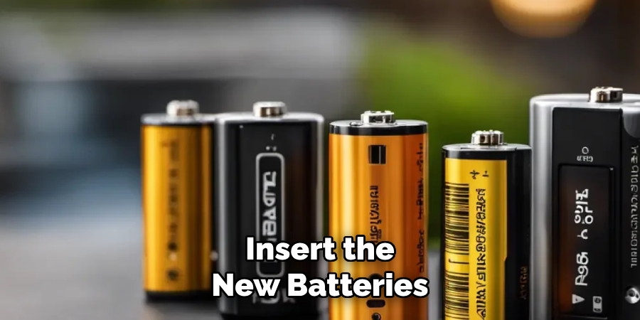 Insert the New Batteries