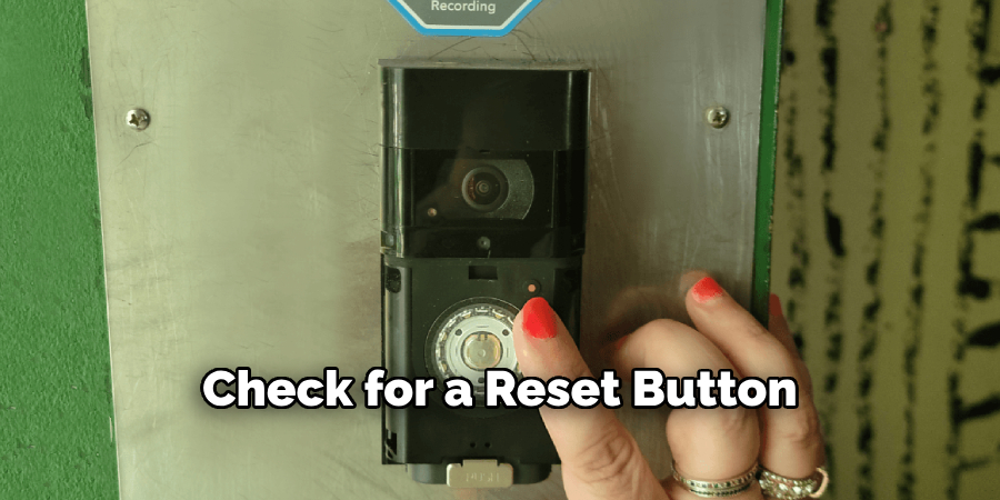 Check for a Reset Button