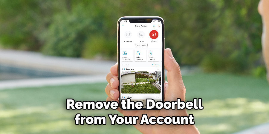 Remove the Doorbell from Your Account