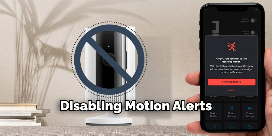 Disabling Motion Alerts