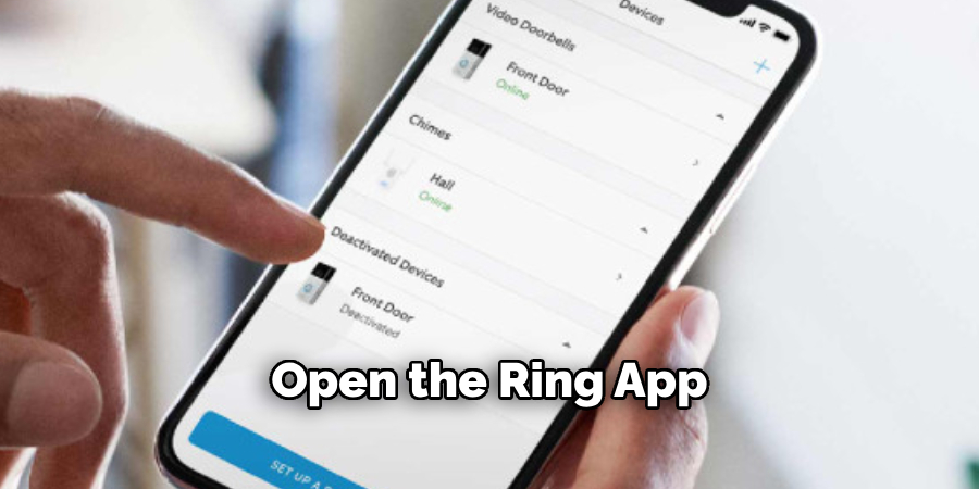 Open the Ring App