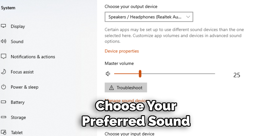 Choose Your Preferred Sound