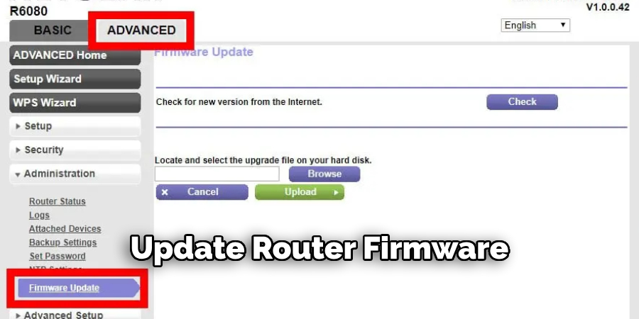 Update Router Firmware