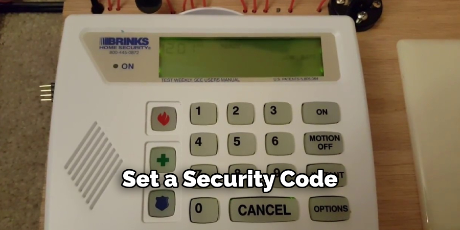 Set a Security Code