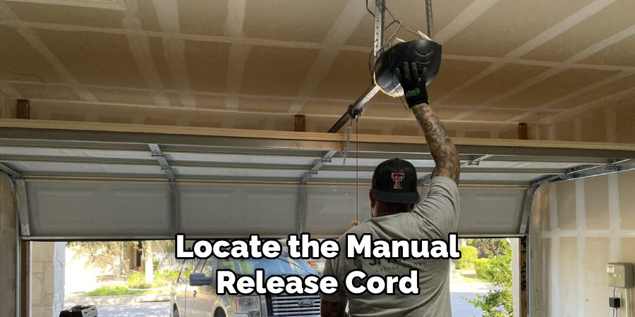 Locate the Manual Release Cord