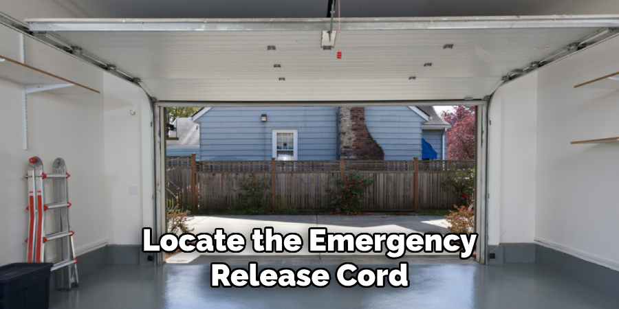 Locate the Emergency Release Cord