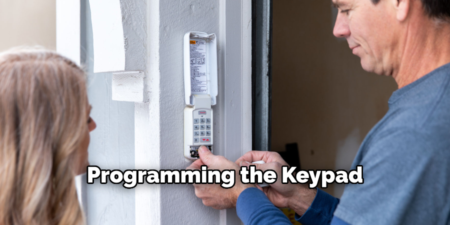 Programming the Keypad