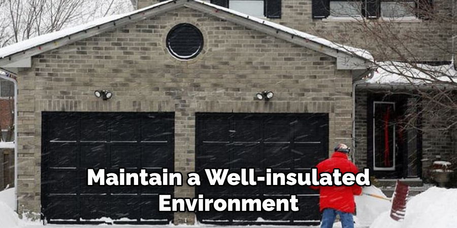 Maintain a Well-insulated Environment