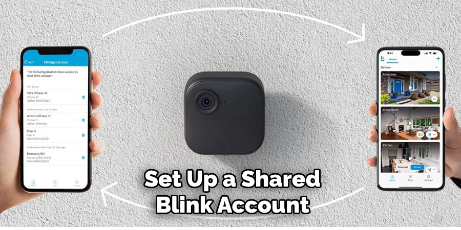 Set Up a Shared
Blink Account