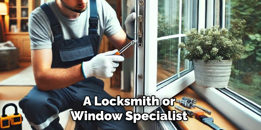 A Locksmith or Window Specialist 