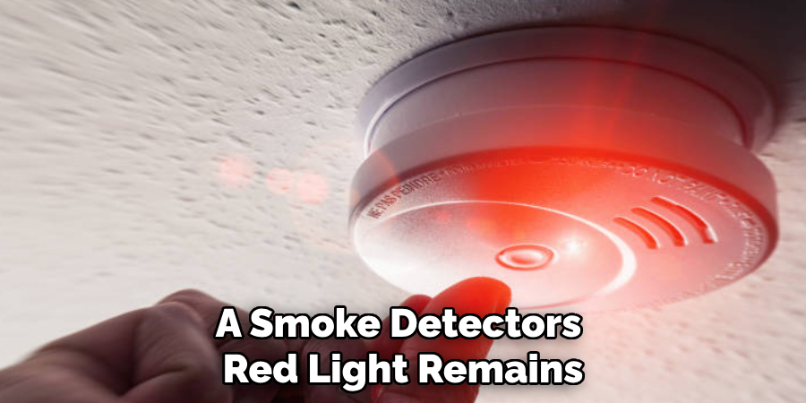 A Smoke Detector's Red Light Remains