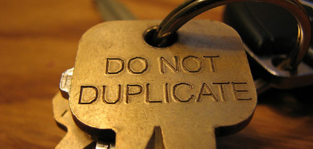 How to Get a Do Not Duplicate Key Made