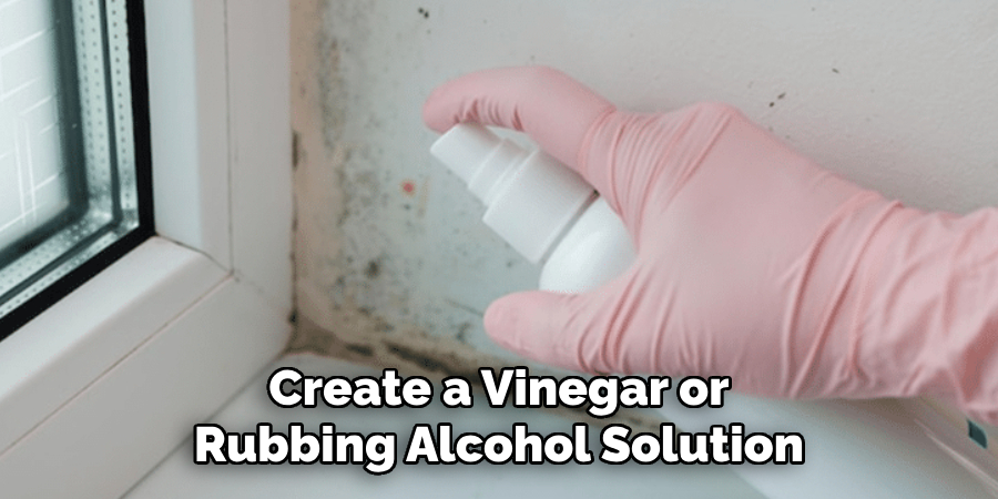 Create a Vinegar or Rubbing Alcohol Solution