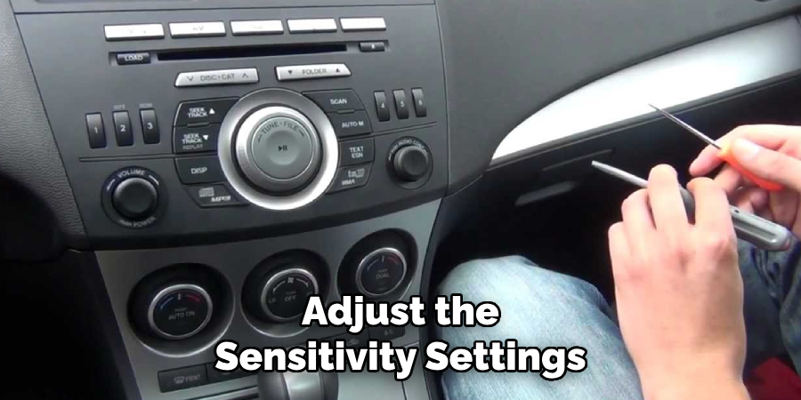 Adjust the Sensitivity Settings