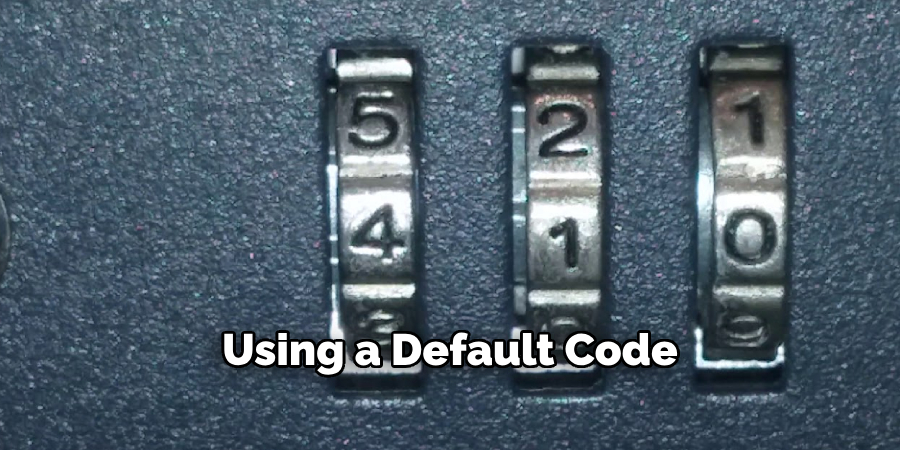 Using a Default Code