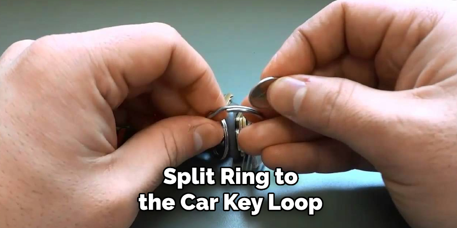  Split Ring to
 the Car Key Loop