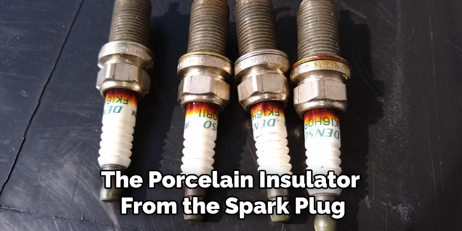 The Porcelain Insulator From the Spark Plug