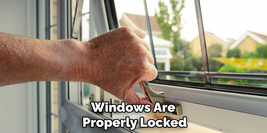 Windows Are Properly Locked