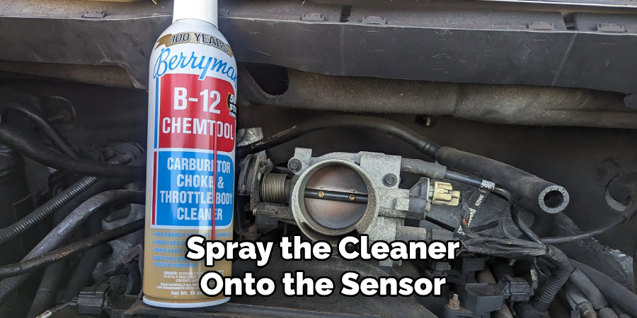 Spray the Cleaner
Onto the Sensor