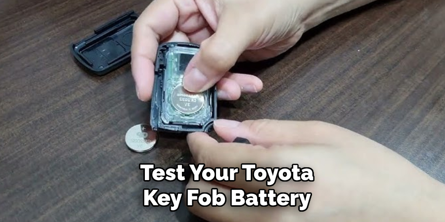 Test Your Toyota
Key Fob Battery