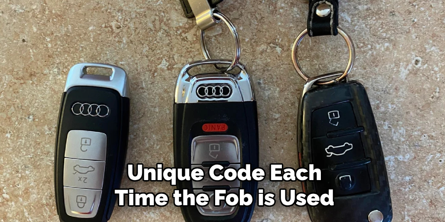 Unique Code Each Time the Fob is Used