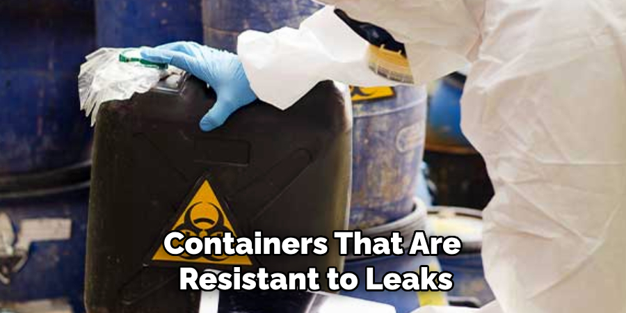 Containers That Are
Resistant to Leaks