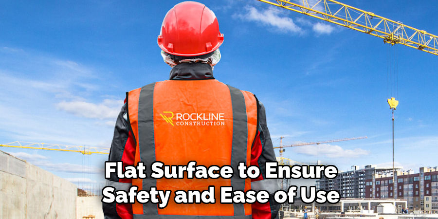 Flat Surface to Ensure
Safety and Ease of Use