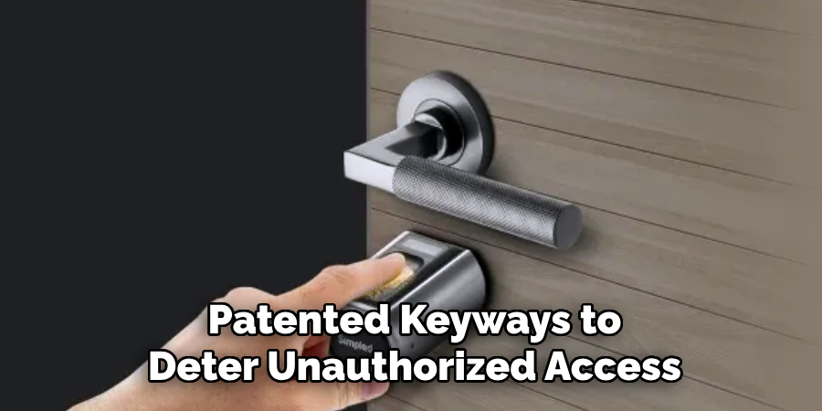 Patented Keyways to
Deter Unauthorized Access