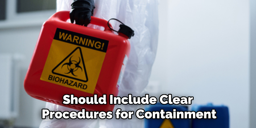 Should Include Clear
Procedures for Containment
