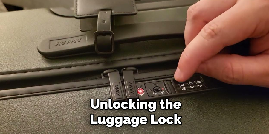 Unlocking the Luggage Lock
