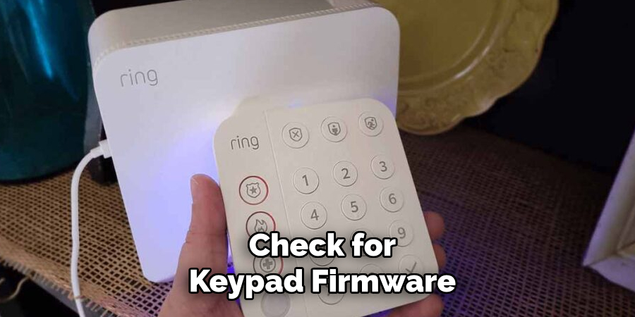Check for Keypad Firmware