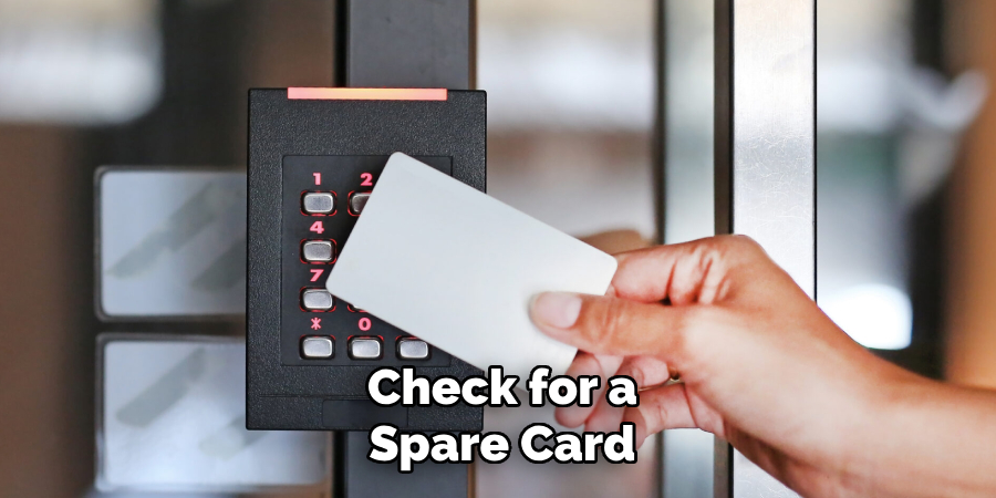 Check for a Spare Card