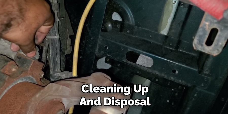 Cleaning Up and Disposal