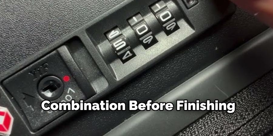 Combination Before Finishing