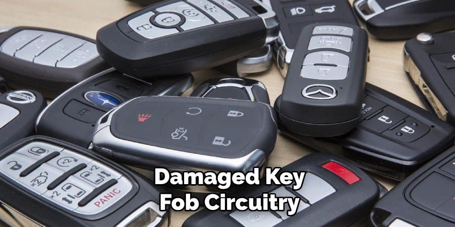 Damaged Key Fob Circuitry