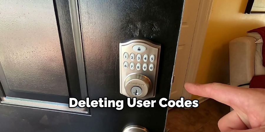 Deleting User Codes