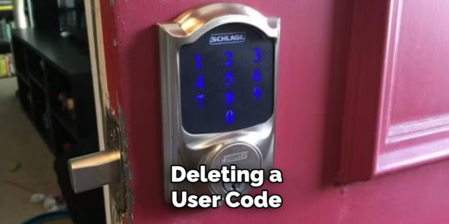Deleting a User Code