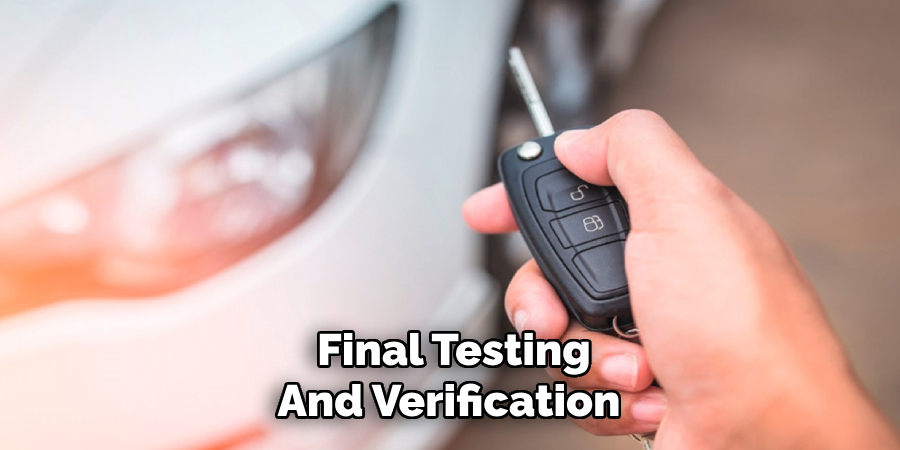 Final Testing and Verification
