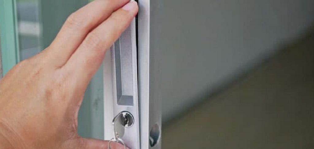 How to Unlock a Sliding Door from Outside