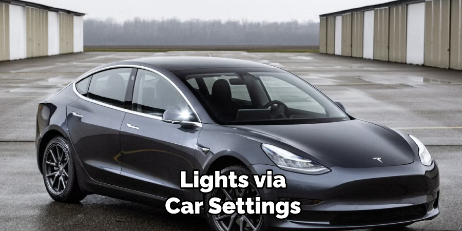 Lights via Car Settings