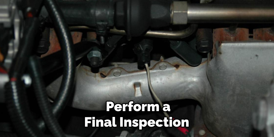 Perform a Final Inspection
