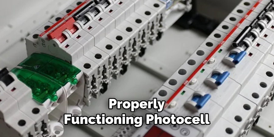 Properly Functioning Photocell
