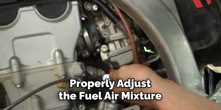 Properly Adjust the Fuel-air Mixture